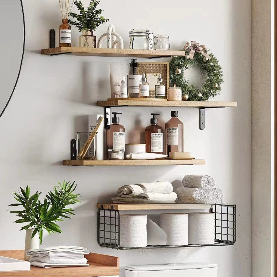 Floating Wall Shelves Storage Rack