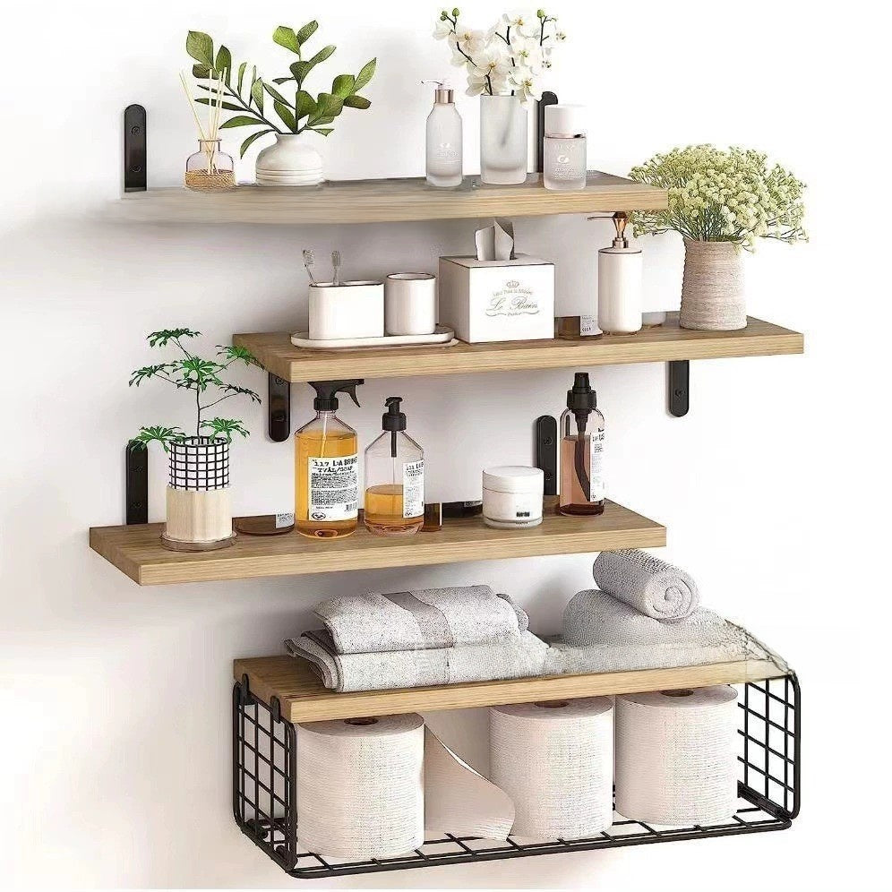 Floating Wall Shelves Storage Rack